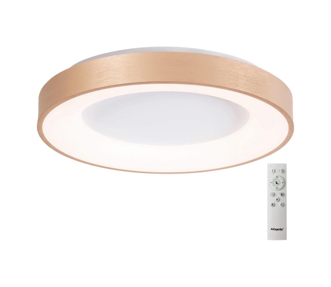 Azzardo AZ4996 - LED Plafon ściemnialny SANTANA LED/80W/230V złoty + pilot