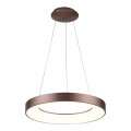 Azzardo AZ4998 - Lampa wisząca LED na linkach SANTANA LED/30W/230V brązowa