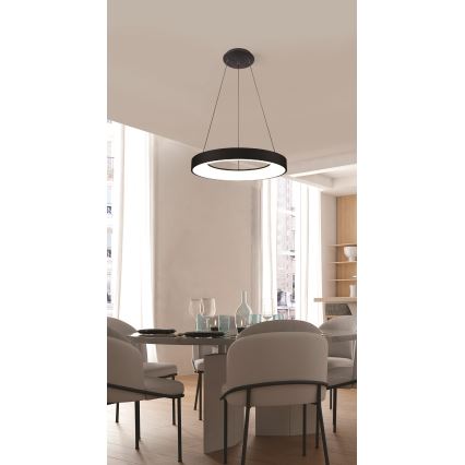 Azzardo AZ4999 - Lampa wisząca LED na linkę SANTANA LED/30W/230V czarny
