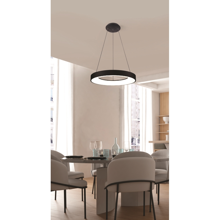 Azzardo AZ4999 - LED Żyrandol na lince SANTANA LED/30W/230V czarny
