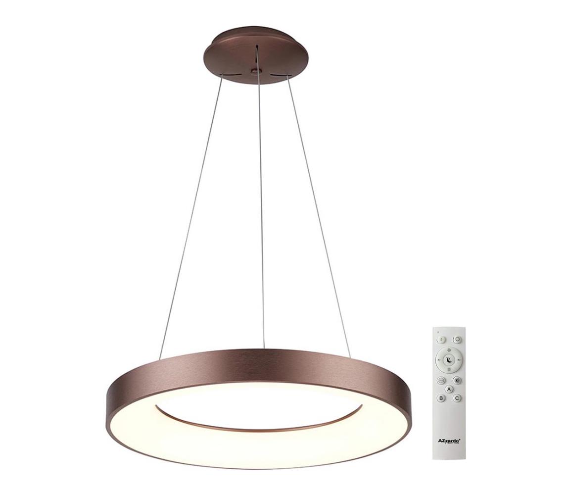 Azzardo AZ5007 - LED Żyrandol ściemnialny na lince SANTANA LED/50W/230V brązowy + pilot
