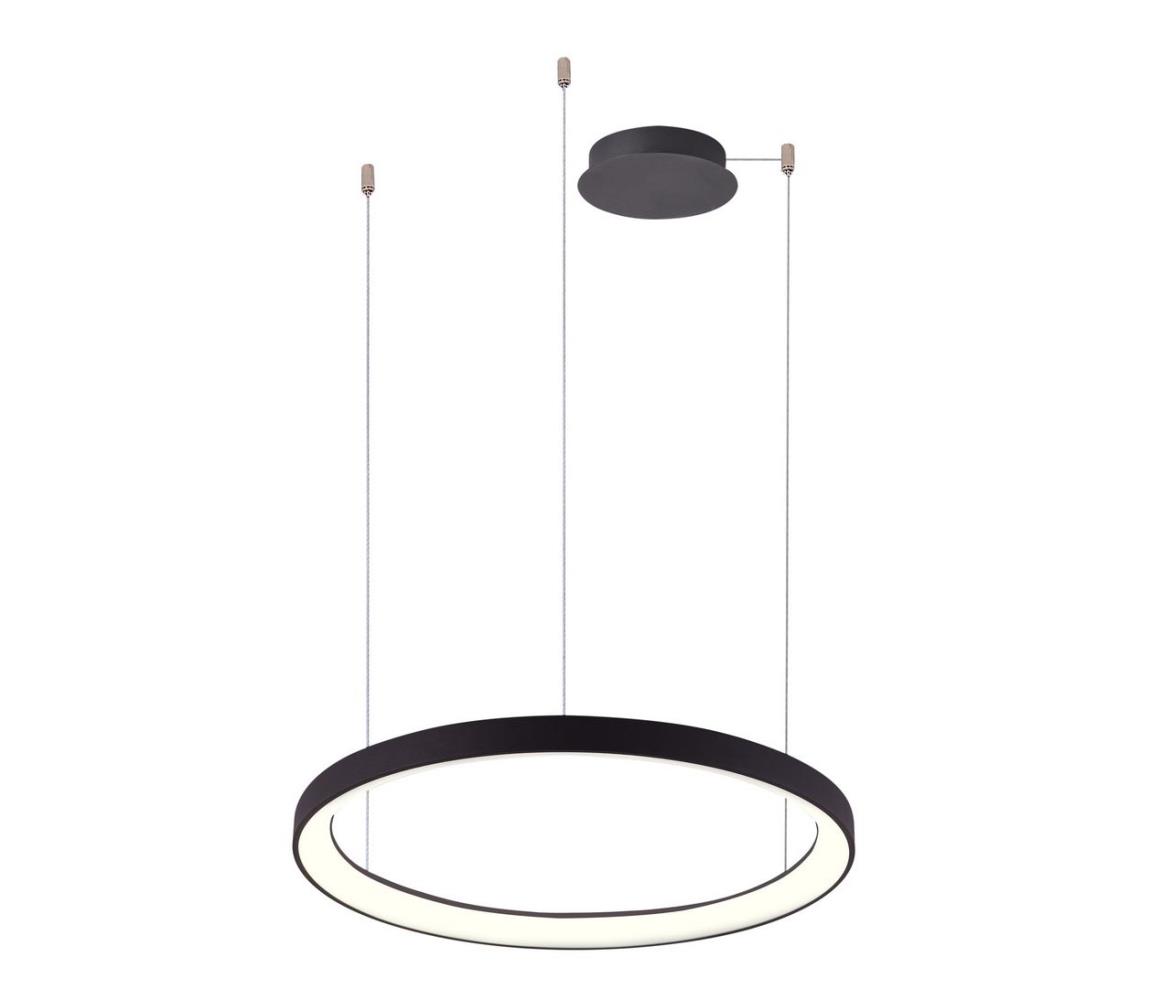 Azzardo AZ5016-LED Żyrandol ściemnialny na lince AGNES LED/38W/230V śr. 48 cm czarny