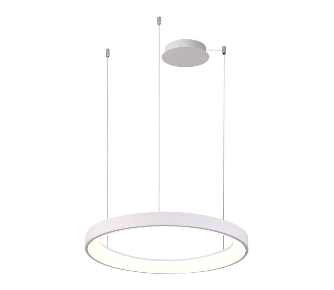 Azzardo AZ5018 -LED Żyrandol ściemnialny na lince AGNES LED/48W/230V śr. 58 cm biały