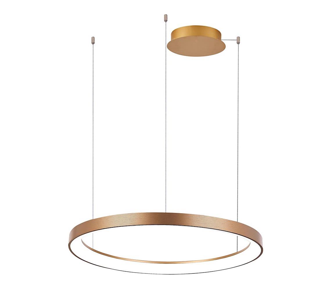 Azzardo AZ5020-LED Żyrandol ściemnialny na lince AGNES LED/48W/230V śr. 58 cm złoty
