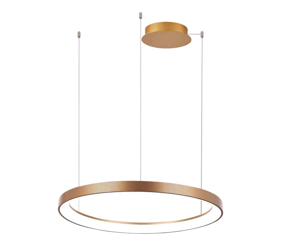 Azzardo AZ5023-LED Żyrandol ściemnialny na lince AGNES LED/60W/230V śr. 78 cm złoty