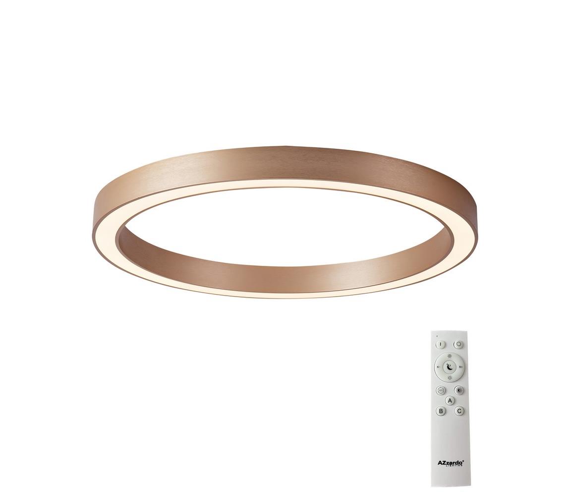 Azzardo AZ5033 - LED Plafon ściemnialny MARCO LED/50W/230V złoty + pilot