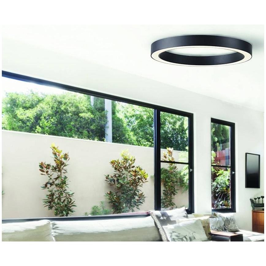 Azzardo AZ5035 - LED Plafon ściemnialny MARCO LED/60W/230V czarny + pilot