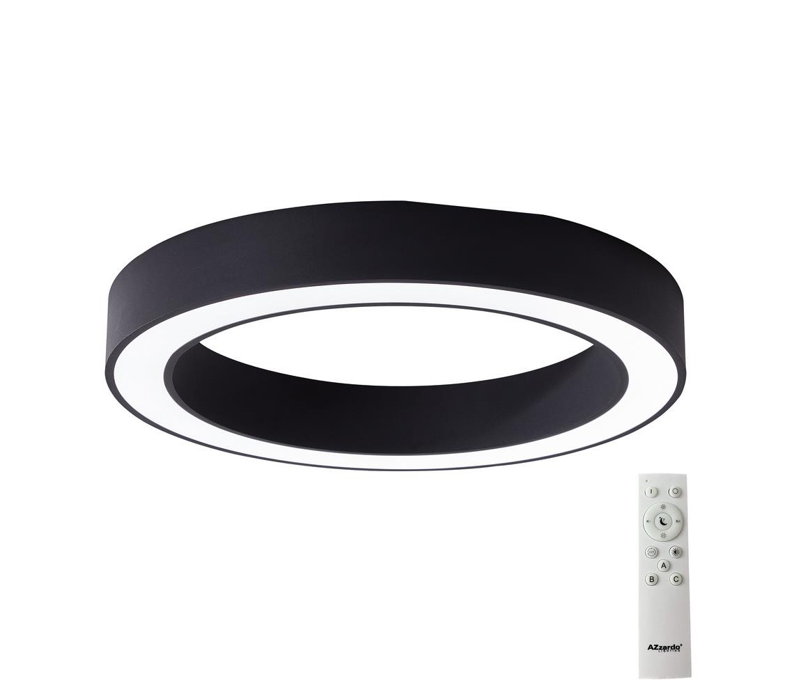 Azzardo AZ5038 - LED Plafon ściemnialny MARCO LED/80W/230V czarne + +pilot