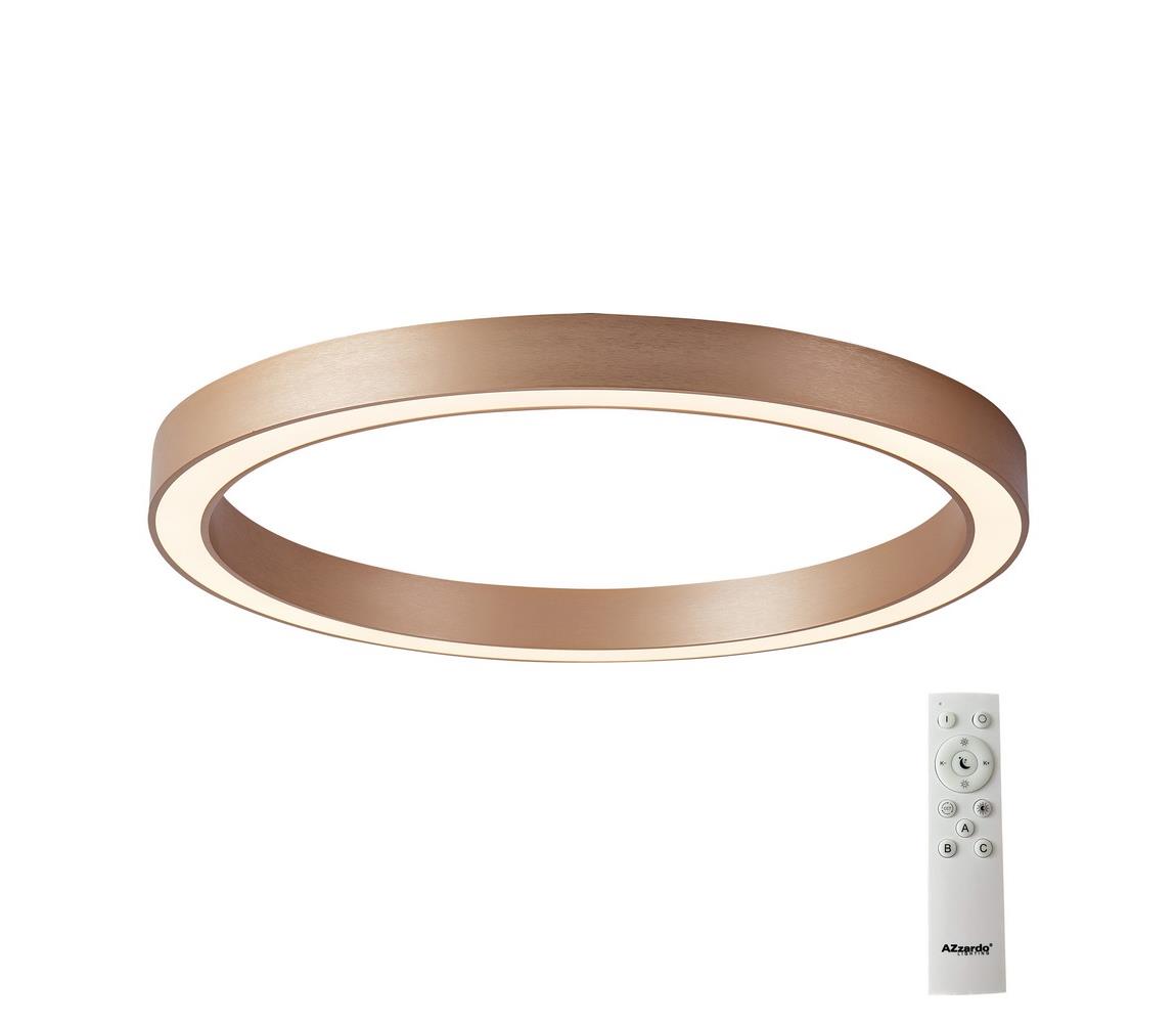 Azzardo AZ5039 - LED Plafon ściemnialny MARCO LED/80W/230V złoty + pilot