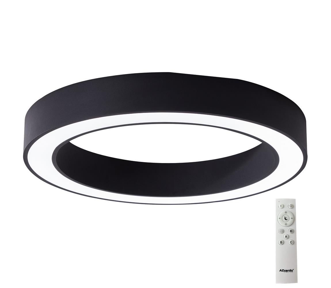 Azzardo AZ5041 - LED Plafon ściemnialny MARCO LED/100W/230V czarny + pilot