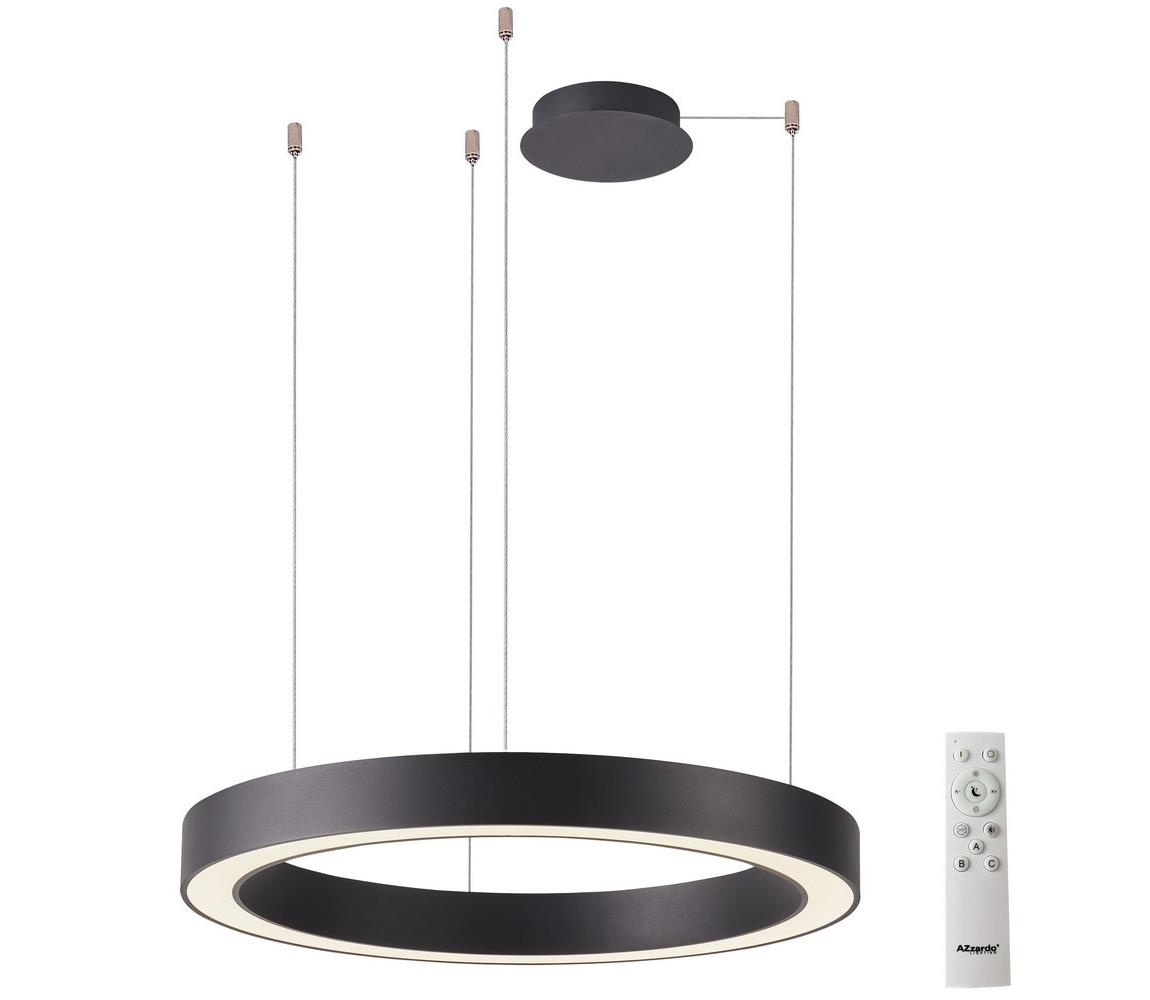 Azzardo AZ5050 - LED Żyrandol ściemnialny na lince MARCO LED/80W/230V czarny + pilot