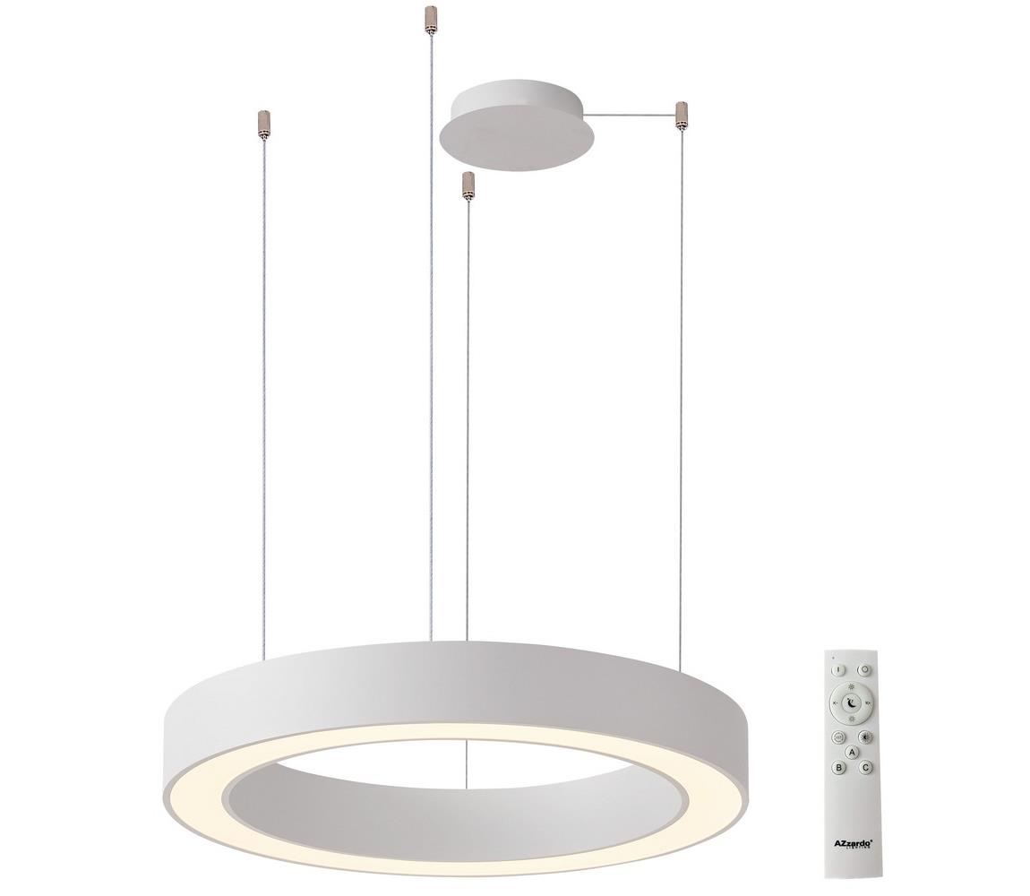 Azzardo AZ5052 - LED Żyrandol ściemnialny na lince MARCO LED/100W/230V biały + pilot
