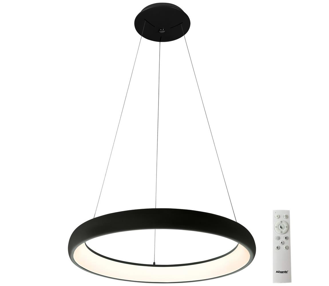 Azzardo AZ5060 - LED Żyrandol ściemnialny na lince ANTONIO LED/32W/230V czarny + pilot
