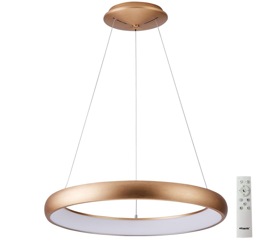 Azzardo AZ5061 - LED Żyrandol ściemnialny na lince ANTONIO LED/32W/230V złoty + pilot