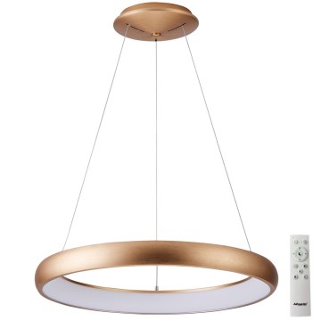 Azzardo AZ5061 - Regulowany żyrandol LED na linkach ANTONIO LED/32W/230V złoty + pilot do sterowania
