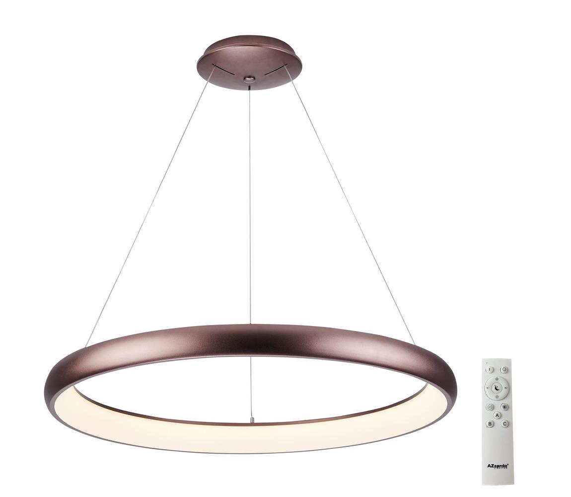 Azzardo AZ5062 -LED Żyrandol ściemnialny na lince ANTONIO LED/50W/230V brązowy + pilot