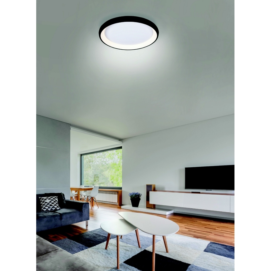 Azzardo AZ5069 - LED Plafon ściemnialny ANTONIO LED/32W/230V czarny + pilot