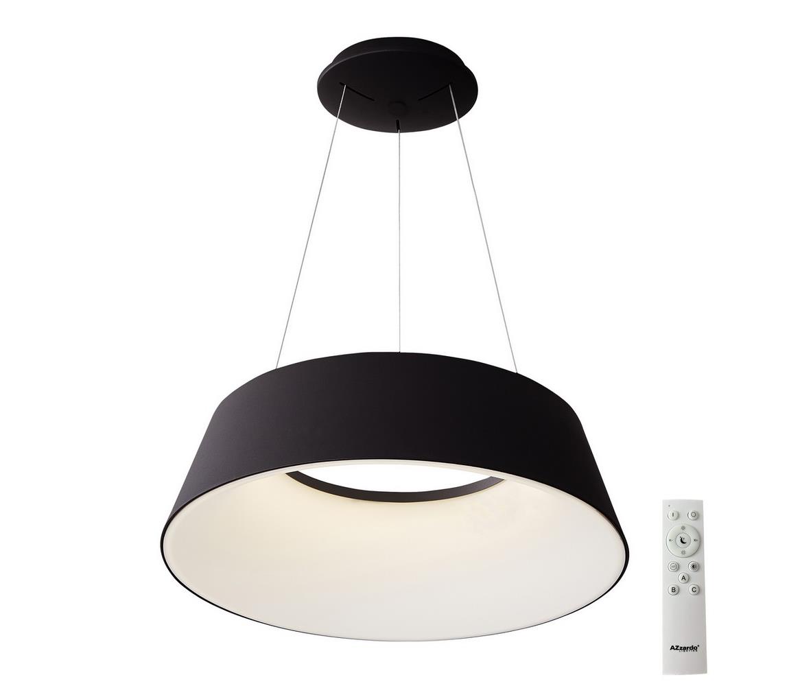 Azzardo AZ5094 - LED Żyrandol ściemnialny na lince EMMA LED/60W/230V czarny + pilot