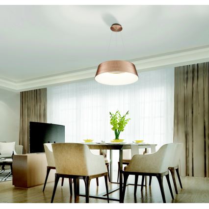 Azzardo AZ5095 - LED Żyrandol ściemnialny na lince EMMA LED/60W/230V złoty + pilot zdalnego sterowania