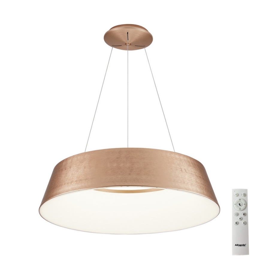 Azzardo AZ5095 - LED Żyrandol ściemnialny na lince EMMA LED/60W/230V złoty + pilot zdalnego sterowania