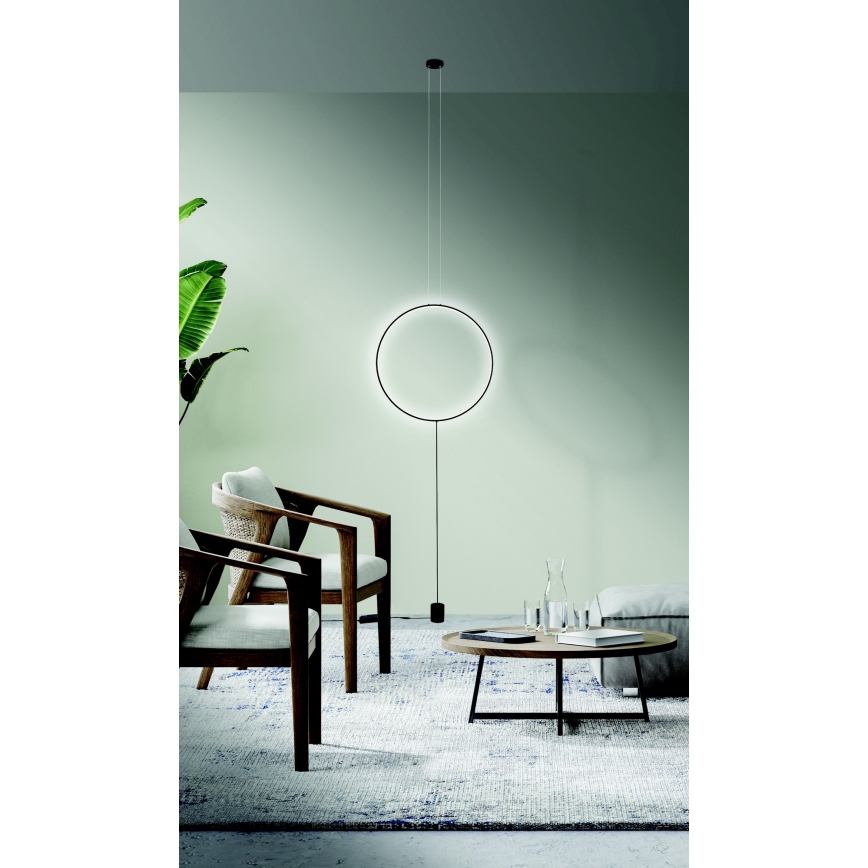 Azzardo AZ5264 - LED Ściemnialny żyrandol na lince CODUTTI LED/28W/230V czarny