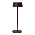 Azzardo AZ5336 - LED zewnętrzna lampka ładowalna z regulacją jasności GILBERTO LED/2W/5V IP54 brązowa