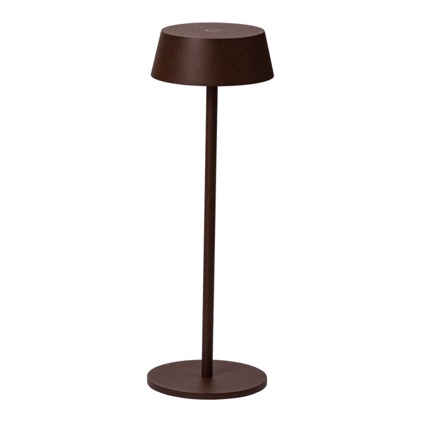 Azzardo AZ5336 - LED zewnętrzna lampka ładowalna z regulacją jasności GILBERTO LED/2W/5V IP54 brązowa
