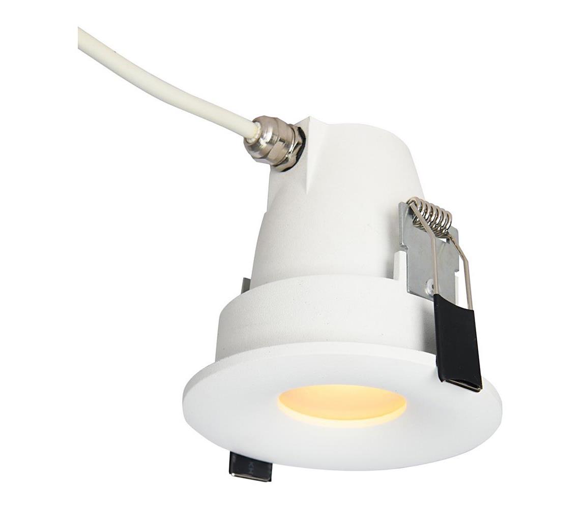 Azzardo AZ5389 - Łazienkowa oprawa wpuszczana ROMOLO 1xGU10/50W/230V IP65 biała