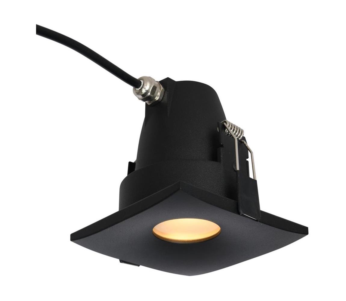 Azzardo AZ5392 - Łazienkowa oprawa wpuszczana ROMOLO 1xGU10/50W/230V IP65 czarna