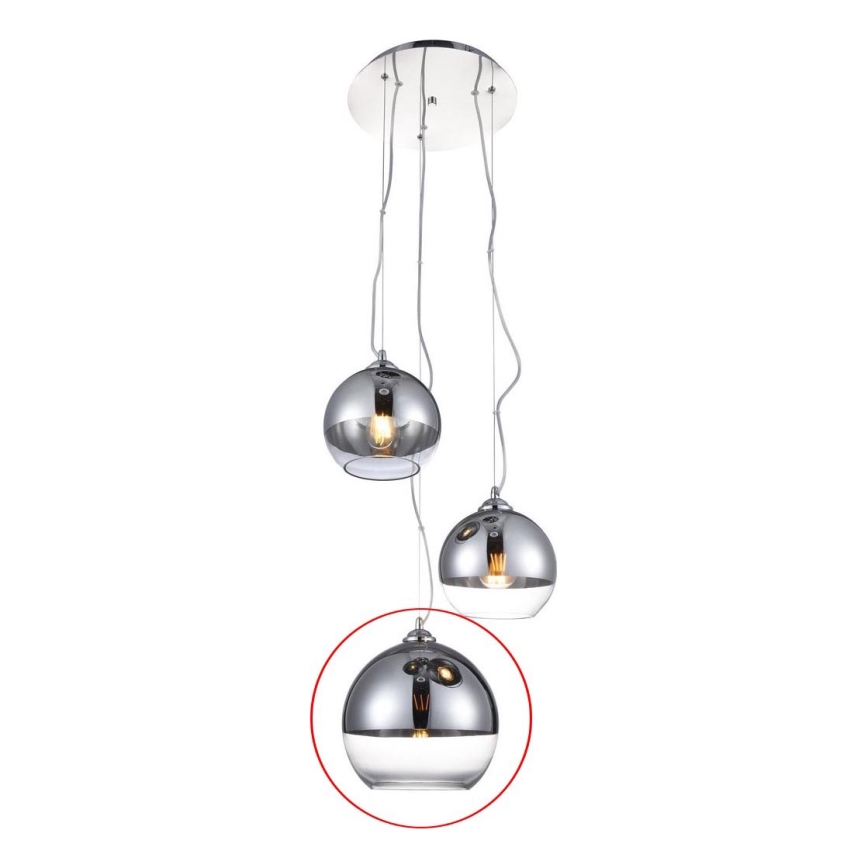 Azzardo - Klosz zamienny do żyrandola BALL - duży śr. 24 cm