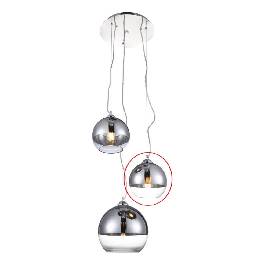 Azzardo - Klosz zamienny do żyrandola BALL - mały śr. 18 cm