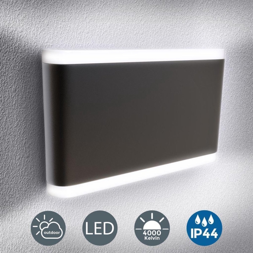 B.K. Licht 1184 - LED Kinkiet zewnętrzny 2xLED/3,5W/230V IP44 4000K
