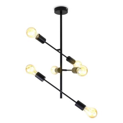 B.K. Licht 1344 - Żyrandol na drążku 6xE27/60W/230V