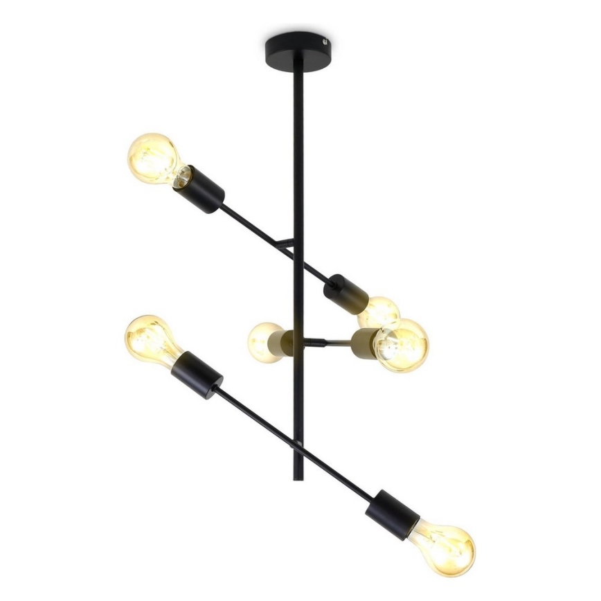 B.K. Licht 1344 - Żyrandol na drążku 6xE27/60W/230V