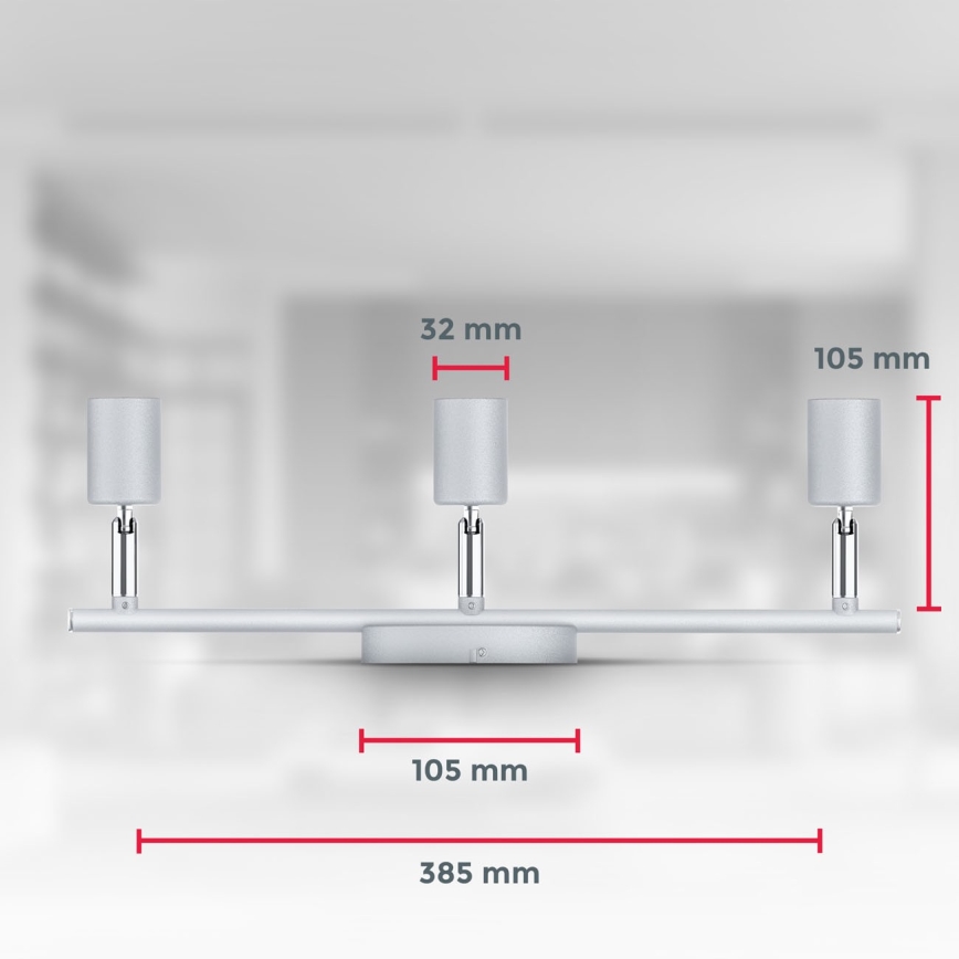B.K.Licht 1409 - LED Oświetlenie punktowe 3xGU10/5W/230V
