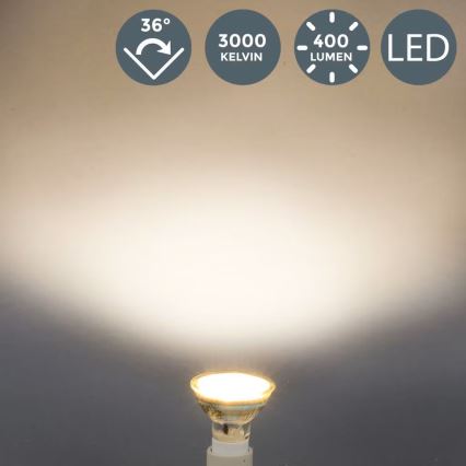 B.K.Licht - Zestaw 10x LED żarówek GU10/5W/230V 3000K