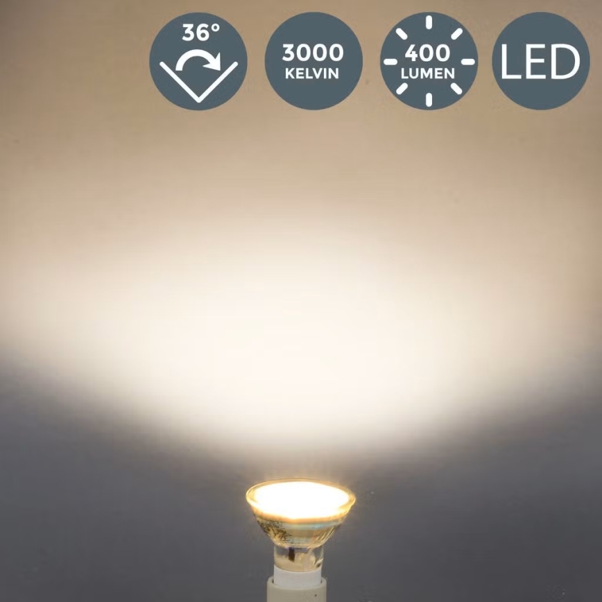 B.K.Licht - Zestaw 10x LED żarówek GU10/5W/230V 3000K