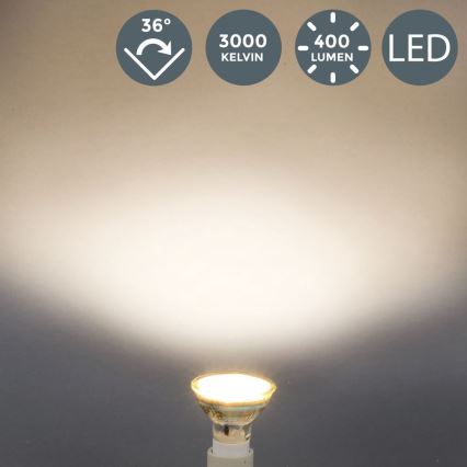 B.K.Licht - ZESTAW 5x ŻARÓWEK LED GU10/5W/230V 3000K