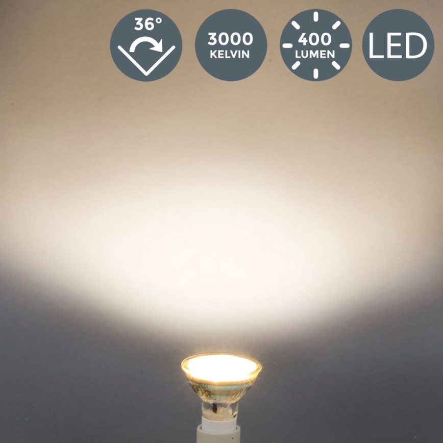 B.K.Licht - ZESTAW 5x ŻARÓWEK LED GU10/5W/230V 3000K