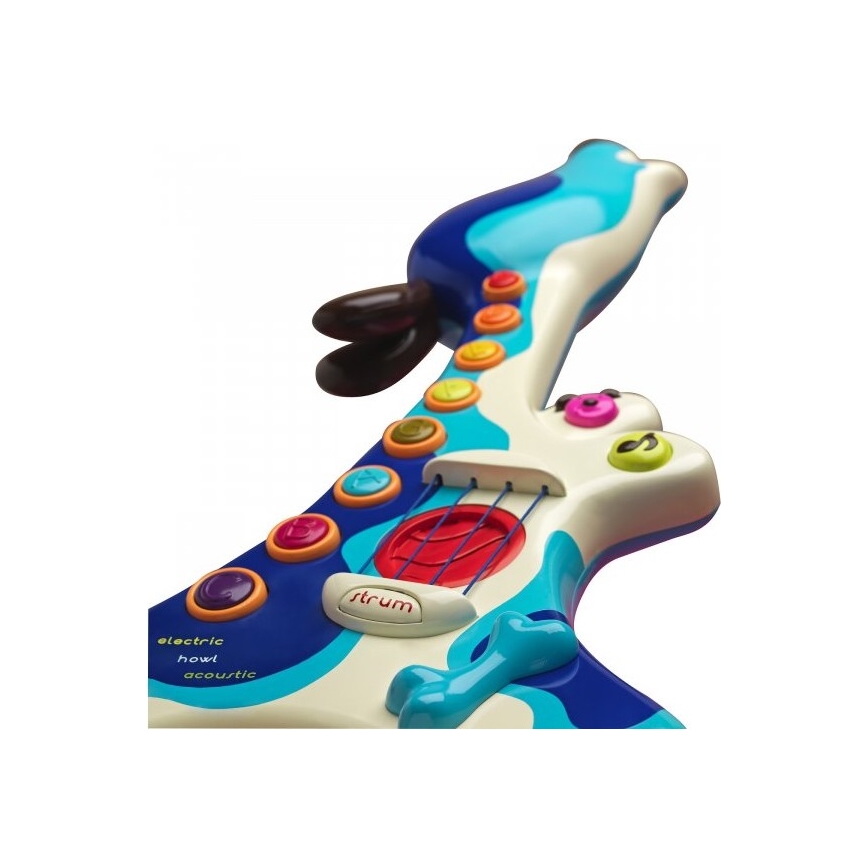 B-Toys - Gitara elektryczna dla dzieci Pies Woofer 3xAA