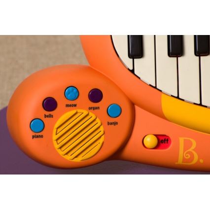 B-Toys - Pianino dla dzieci z mikrofonem Kot 4xAA