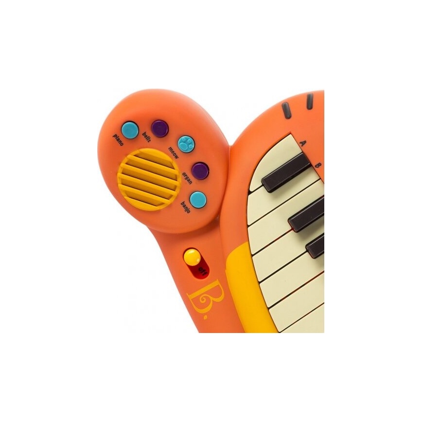 B-Toys - Pianino dla dzieci z mikrofonem Kot 4xAA