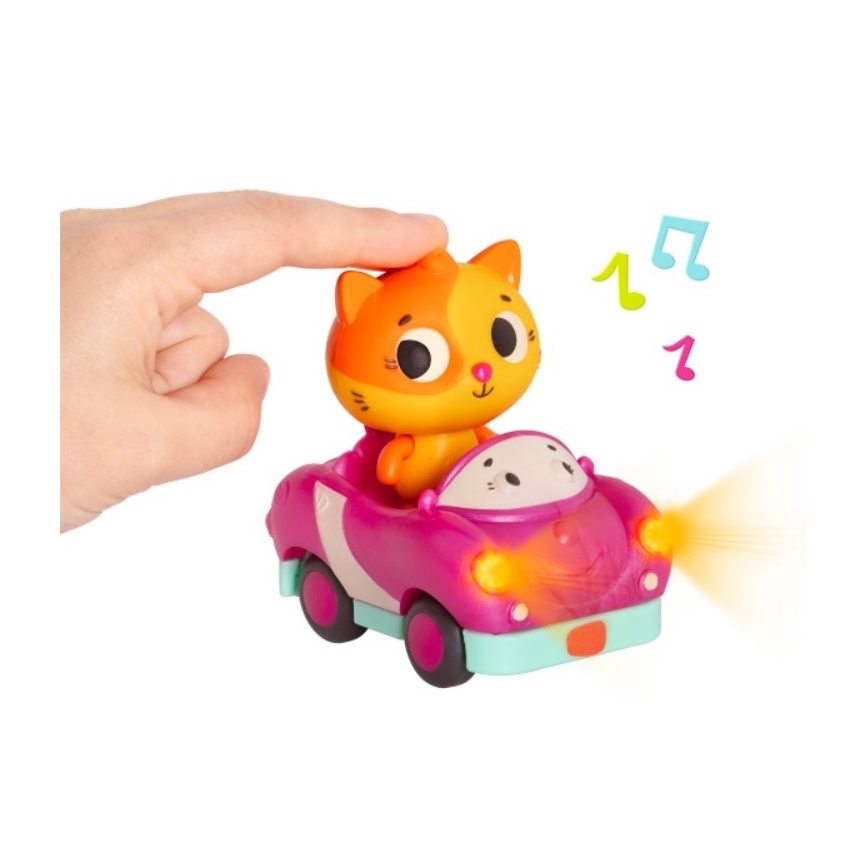B-Toys - Świecące samochody z melodią 3xAG13