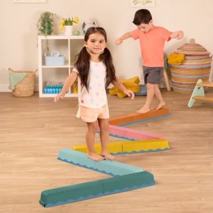 B-Toys - Tor przeszkód BALANCE & HOP 10 szt.