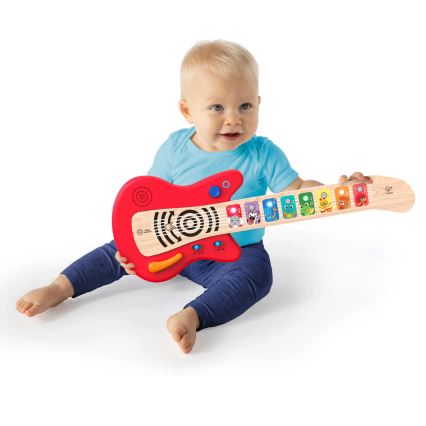 Baby Einstein - Drewniana zabawka muzyczna MAGIC TOUCH gitara 3xAA