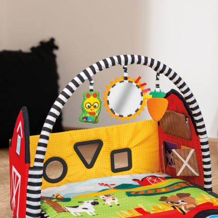 Baby Einstein - Dziecięca mata do zabawy BUSY BARNYARD 4xAA