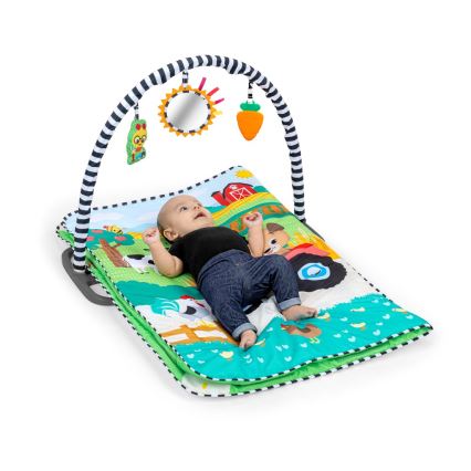 Baby Einstein - Dziecięca mata do zabawy BUSY BARNYARD 4xAA