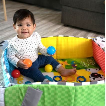 Baby Einstein - Kocyk dziecięcy do zabawy 5w1 PATCH'S COLOR PLAYSPACE 3xAAA