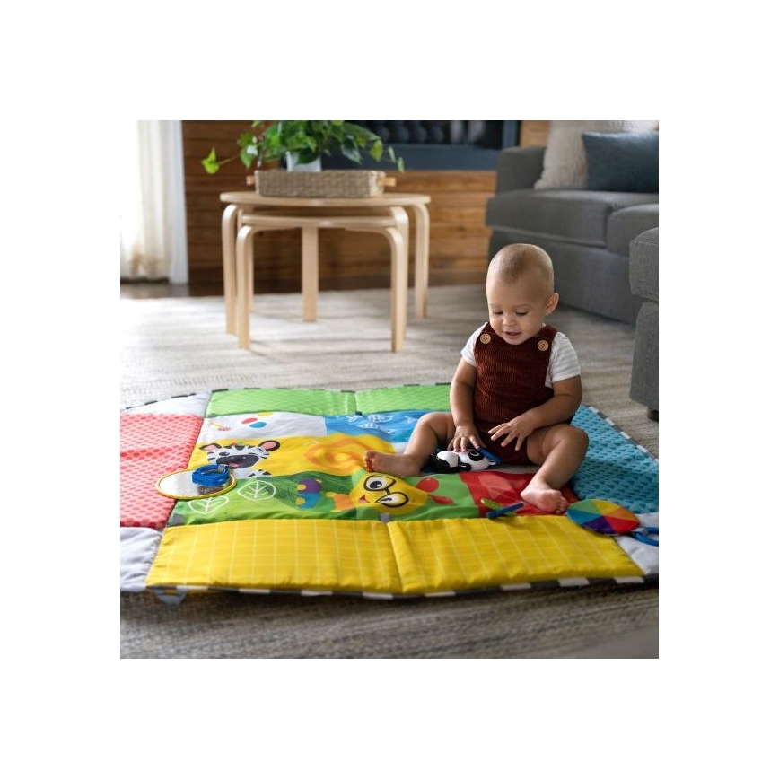 Baby Einstein - Kocyk dziecięcy do zabawy 5w1 PATCH'S COLOR PLAYSPACE 3xAAA