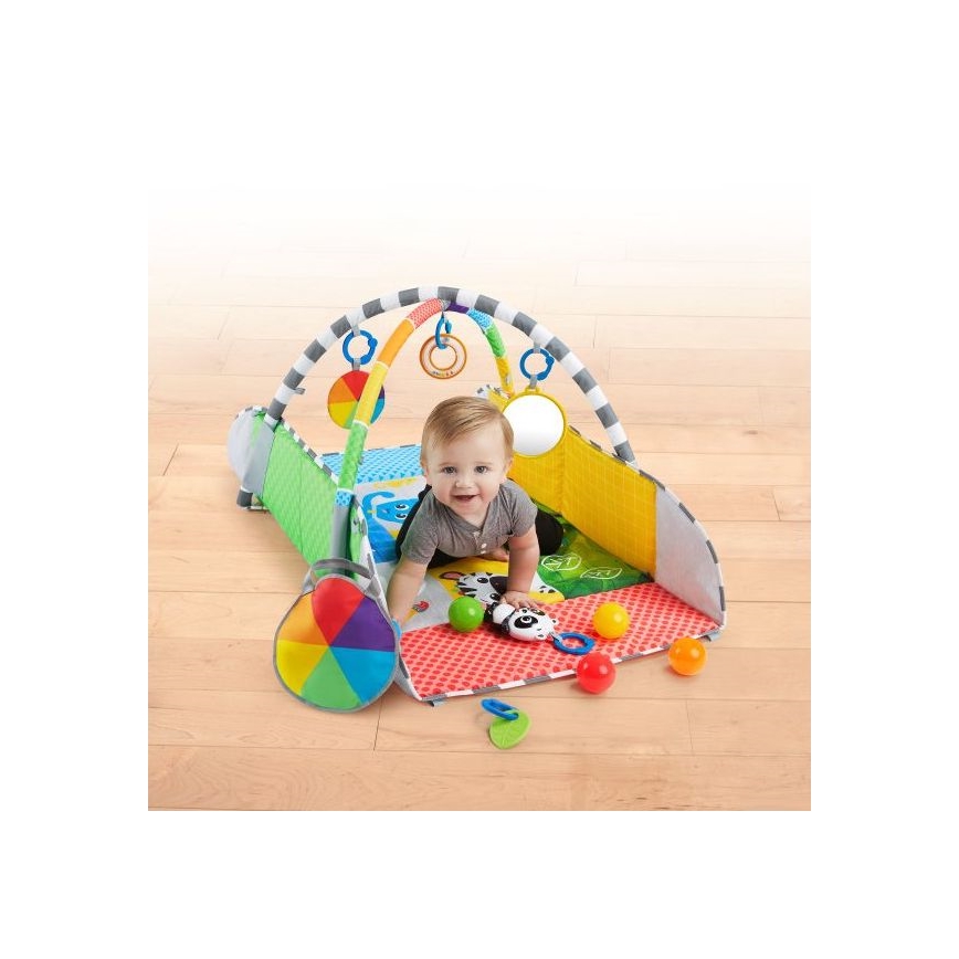 Baby Einstein - Kocyk dziecięcy do zabawy 5w1 PATCH'S COLOR PLAYSPACE 3xAAA